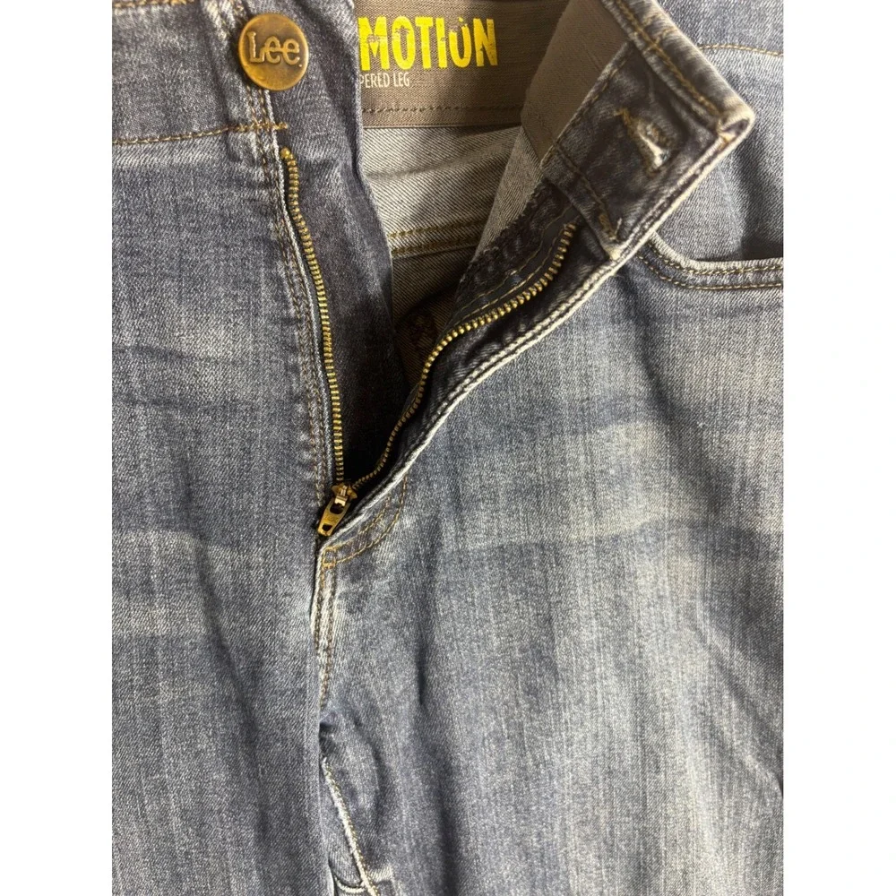Lee‎ Extreme Motion Mens Jeans Tapered Leg Dark Wash Denim Size 32x30